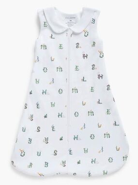 Hill House Alphabet Print
Sleeveless Collared Organic Cotton Sleep Sack 0-6mo